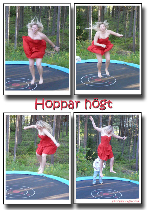 hoppar högt